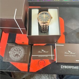 Lucien Piccard Gold and Black Watch